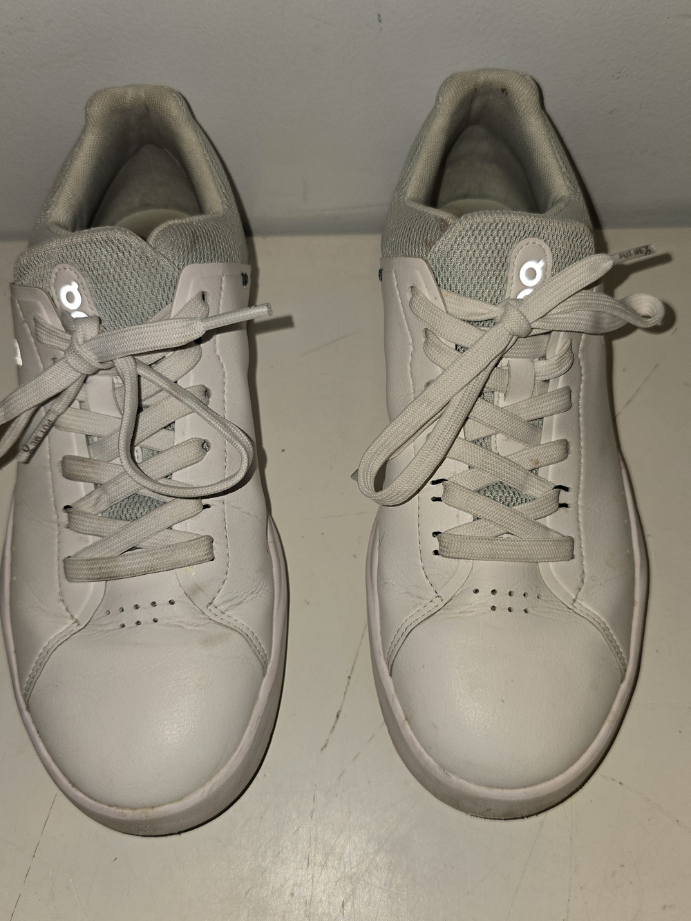 All-White ON Clound Running Lace-Up Sneakers